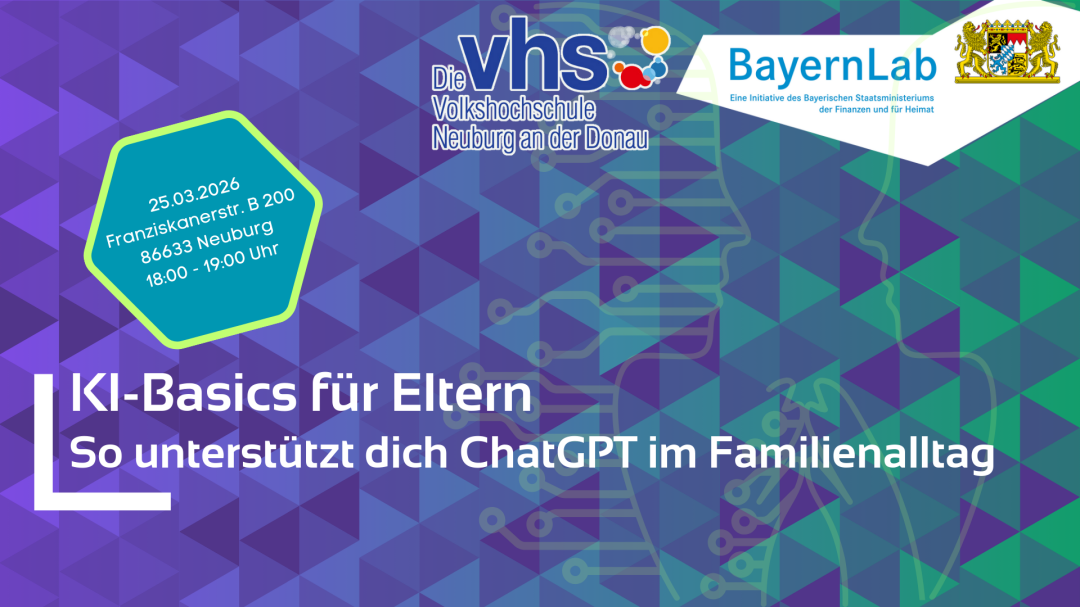Das BayernLab Eichstätt bietet im Rahmen der VHS  den Kurs 